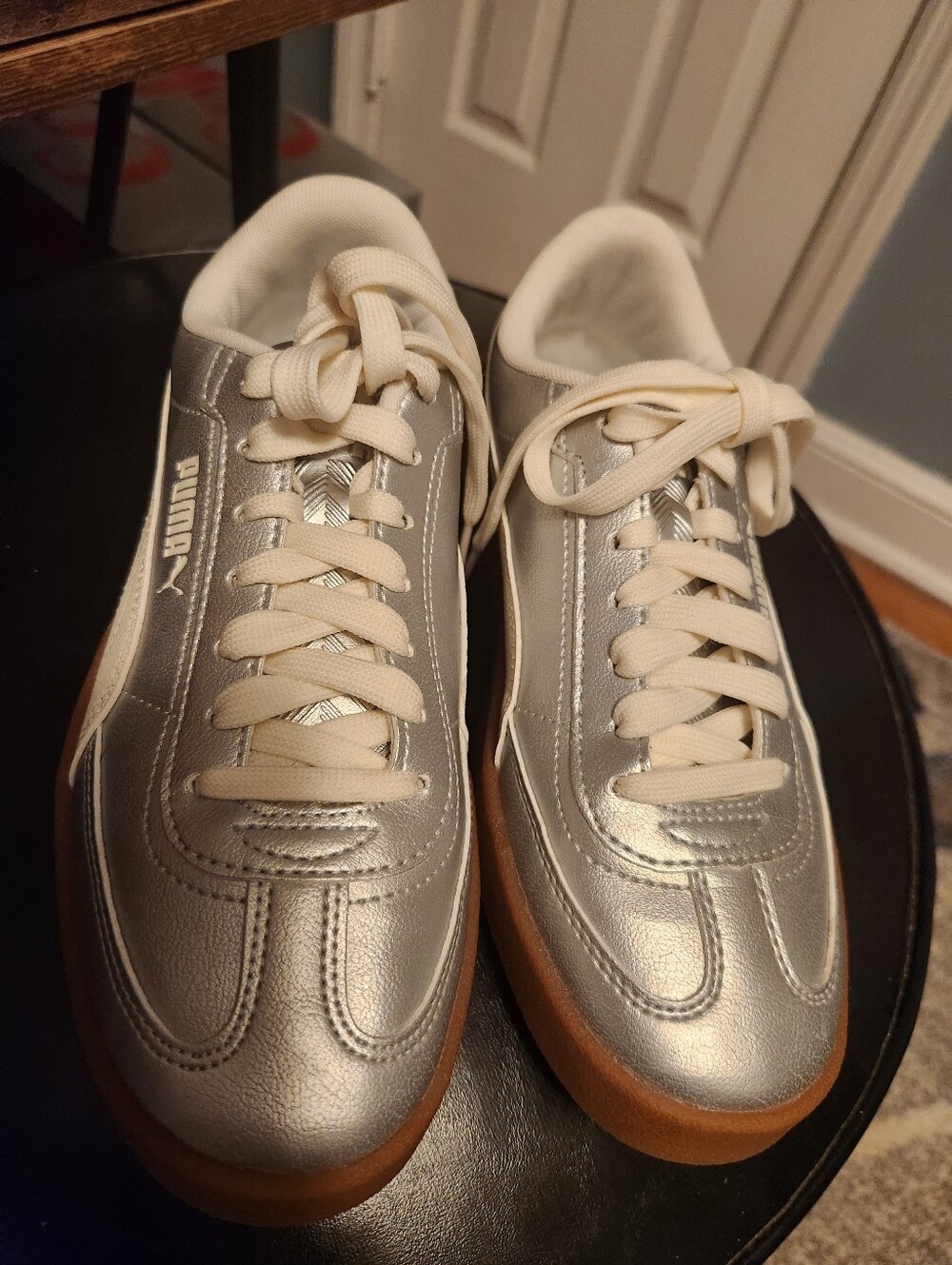 Puma Club Era II Womens Size US Size 7 Silver Sneakers - Picture 6 of 15